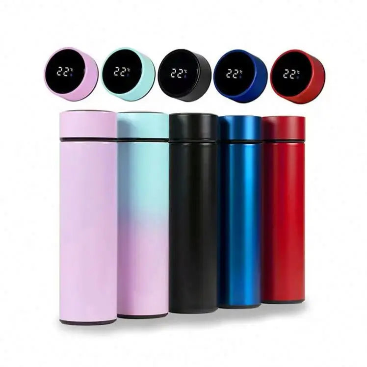 BPA Free Double Wall 500Ml Vacuum Flask Self-Cleaning LED UV Water Bottle Smart Purifier Eco-Friendly Water Bottle