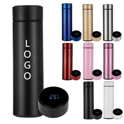 BPA Free Double Wall 500Ml Vacuum Flask Self-Cleaning LED UV Water Bottle Smart Purifier Eco-Friendly Water Bottle