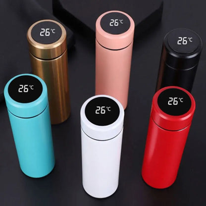 BPA Free Double Wall 500Ml Vacuum Flask Self-Cleaning LED UV Water Bottle Smart Purifier Eco-Friendly Water Bottle
